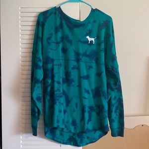 Tie-dye VS PINK Blue & Turquoise Pullover
